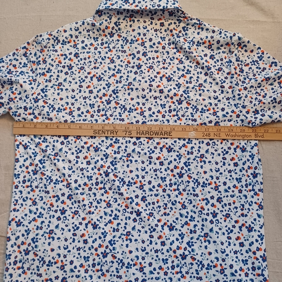 BirdieBound Floral-Print Golf Polo Men's Size Medium - Picture 6 of 8